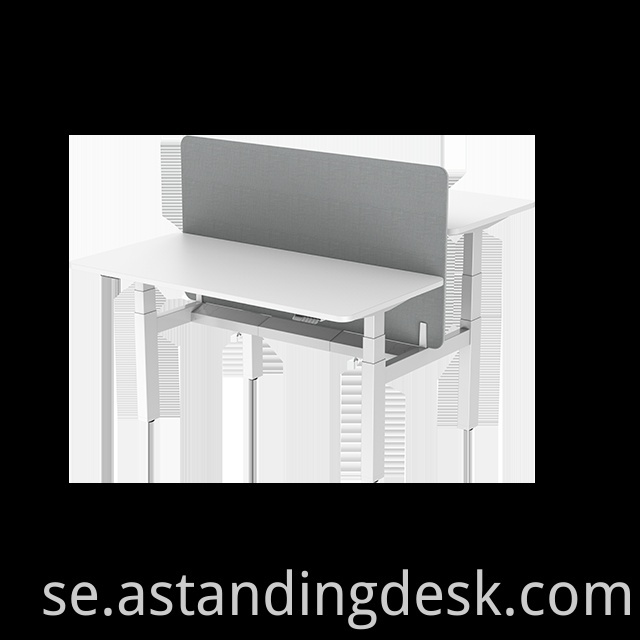 Fashion Office Furniture 2 Persons höjd justerbar intelligent stående skrivbord ansikte mot ansikte arbetsstation smart skrivbord